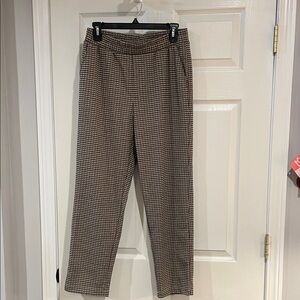 Womens Houndstooth Checkered Pants